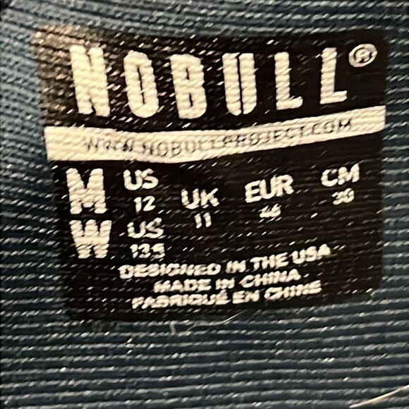 ?? NoBull Outwork Gym Running Training Sneakers Navy Blue Gum Men‎ Sz 12 - EUC main image 7